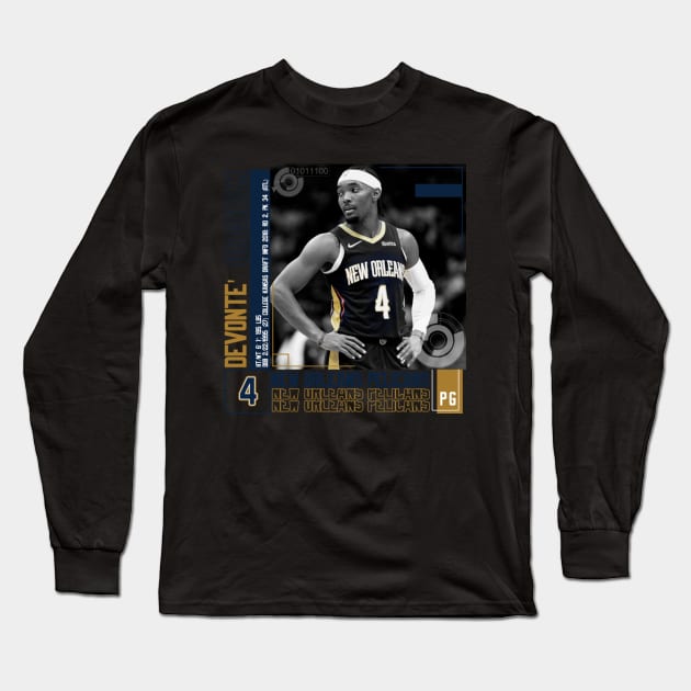 Devonte' Graham Paper Poster Long Sleeve T-Shirt by art.Hamdan